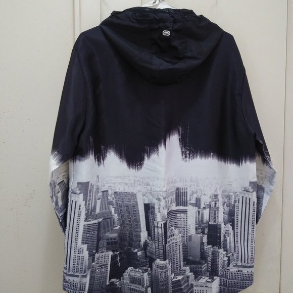Marc Ecko Full Zip "City Edition" Hooded Light Jacket - Picture 2 of 4